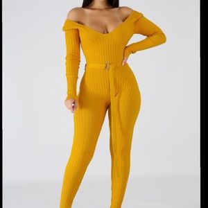 Sweet Honey Mustard Jumpsuit